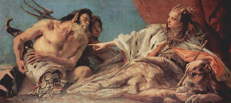 Giovanni Battista Tiepolo Neptun bietet der Stadt Venedig Opfergaben China oil painting art